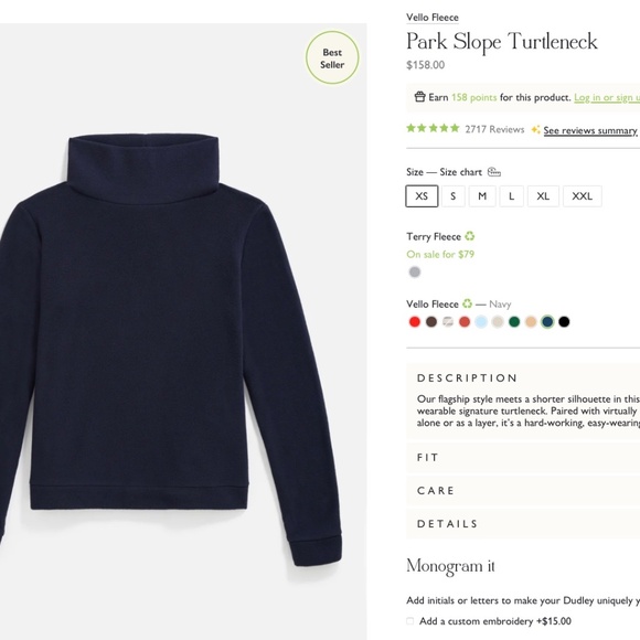 Dudley Stephens Park Slope Turtleneck